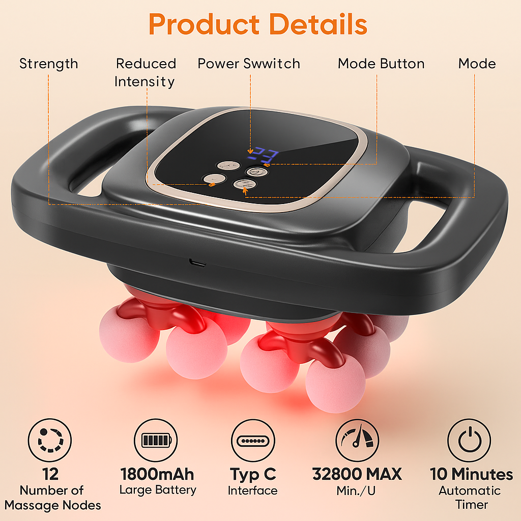 BodyForme™ - 12 Head Massage Gun
